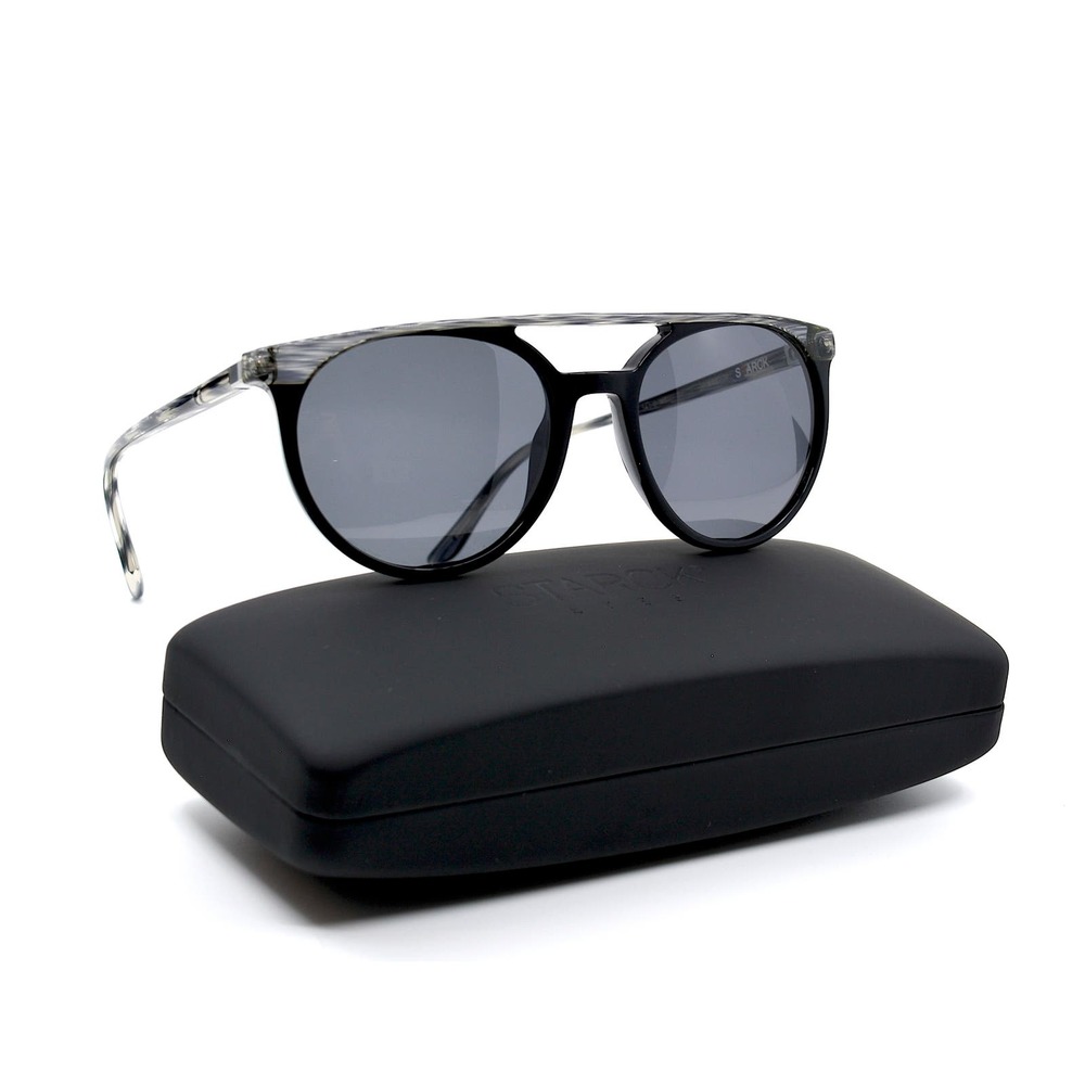NEW STARCK SH5020 0001/81 BLACK GREY POLARIZED AUTHENTIC SUNGLASSES - Picture 4 of 13